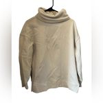 Athleta Women's Ivory Funnel Neck Pullover Sweatshirt Size S Casual Photo 9
