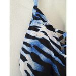 Rachel Roy Rachael Roy Black Blue Lace Up Tankini Swimsuit Top Size Small Photo 4
