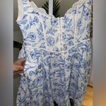 For Love & Lemons For‎ love and lemons Maisie Floral Blue and White mini Dress Photo 5
