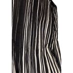 Akris $3990  48 US 16 Silk Striped Pleated Dress Black White Sheer Sleeveless Photo 8