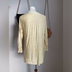 Natori Vintage  Yellow Faded Lagenlook Satin Blouse, Size Large Photo 1
