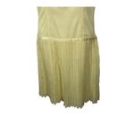 WD.NY Yellow Silk 20s Inspired Sleeveless Flapper Midi Dress Size 8 Photo 5