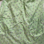 Vintage La ti fashion lingerie cottagecore floral print green gown Size M Photo 8