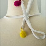 Xhilaration WHITE MACRAME TRIANGLE BIKINI TOP Photo 6