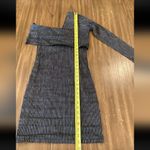 Beaufille Pinstripe One Sleeve Canopy cotton Linen Blend Stretch Mini dress 0 Gray Photo 12