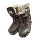 The North Face  Waterproof Winter Snow Boots Women's Size 10 Brown Fur Lined Photo 9