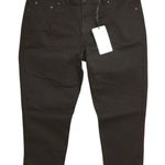 Sandpiper Jeans Plus 18 Black Lace Up Sides Cropped Denim Pants‎ Sexy NEW NWT Photo 0