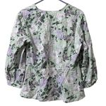 Liz Claiborne  Women Floral Button Down Size Medium‎ Cotton Blend Lightweight Photo 1