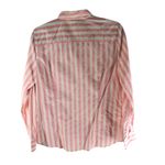 J.Crew Factory Button-Up Cotton Poplin Shirt Signature Fit Striped Pink White M Photo 1