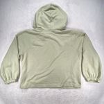 Madewell Hoodie Pullover Sweatshirt Pouch Pocket Balloon Sleeve Green L Photo 7