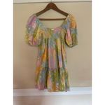 Billabong  Be Mini Mini Dress FEMININE BABYDOLL Puff Sleeve Small S  VACATION Photo 8