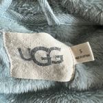 UGG Women's Hooded Short Robe Blue Green Small Pockets Comfort Warm Mom Photo 4