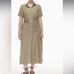 Aritzia  100% Linen Eleta Shirtdress - size large Photo 3