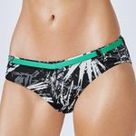 Fabletics  Black & White Print Allison Cheeky Bikini Swimsuit Bottom NEW M Photo 0