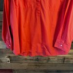 Lands' End  Coral‎ Button Down Top Size 2x Photo 3