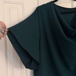 Dark Green Flowy Top Size L Photo 2