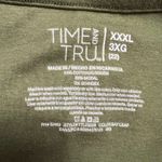 Time And Tru Womens Tank Top Sleeveless Wide Strap Green Pullover Knit XXXL 3X Photo 3