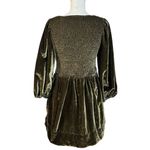 Free People Farrier Velvet Mini Dress in Brown Bear Size Small Holidays Winter Photo 7
