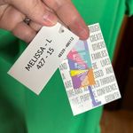 LuLaRoe NWT  Melissa Tunic Kelly Holly Green Holiday Size Large Photo 4