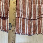 Christian Siriano 100% Linen SS Shirt Top Striped Boho Lagenlook Festival Beach Size M Photo 5