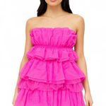 Thirty Thirty Tulle Pink Ruffle Mini Dress Size XS Photo 0
