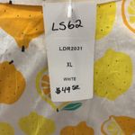 LA Soul Citrus print yellow and white pleated skirt 100% cotton sleeveless Dress Size XL Photo 7