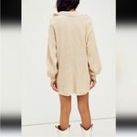 Free People  Beach Picnic Sweater Mini Dress Oversized Size XS Color: Natural Photo 9