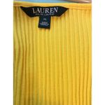 Yellow Lauren Ralph Lauren Henley Short Sleeve Top Preppy XL Women's Photo 3