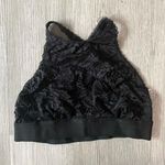 Urban Outfitters NWOT  Out From Under Floral Lace High Neck Black Bralette Sz M Photo 0