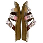 Alegria Venice What A Frill Purple White Floral Leather 3 Strap Sandals Size 39 Photo 3