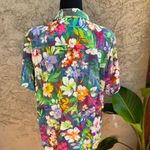Jams World  Multi-Color Floral Oasis Button Down Shirt Photo 4
