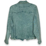 Diane Gilman Vintage 1990s DG2 by Green Acid Wash Jacket 1X Photo 5