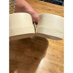 A New Day  Marcy Two band Buckle Sandals Cream Gold Size 10 Boho Preppy Classic Photo 4