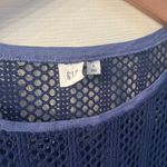 Gap Blue  Shirt With Cutout/lacey Top Photo 2