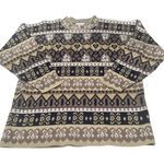 Vtg Arielle Woman's L Geometric Grandma Whimseygoth Glitter Knit Sweater Purple Size L Photo 0