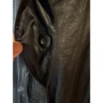 wilson's leather  Black Long Coat Classic Zip-Front‎ Design 3M Insulate Size Large Photo 4