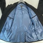 INC International Concepts Jacket Coat S Military Gray Wool Blend Stand Collar Photo 7