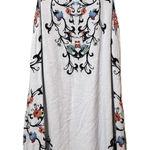 Ecote Urban Outfitters Blue Sleeveless Floral Shift Mini Dress Womens S Keyhole Photo 0