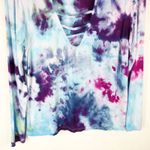 Heart & Hips Heart Hips Small Top Handmade Tie Dye Big Sky‎ Purple Blue Strappy Keyhole 655 Photo 4