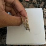 Fossil  Gold Stone Jewel Hoop Earrings Photo 1