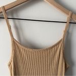 House of Harlow 1960 Revolve Tan Ribbed Mini Dress adjustable spaghetti straps S Photo 5