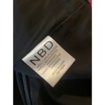 NBD (Revolve) Case of the Ex Mini Slip Dress Size Small S Black Satin Cocktail Photo 4