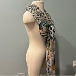 D&Y NEW  Pastel Pink & Blue Leopard & Floral Print Scarf Shawl Photo 3