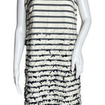 J. McLaughlin  Jane Dress‎ White Navy Striped Bows at Bottom Sleeveless Photo 0