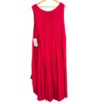 Woman Within Pink Maxi Tiered Sundress Pockets Plus Size 22/24 1X New Photo 2