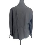 Akris Punto  Size 12  Seersucker Jacket Blazer Black Classy Professional Photo 3