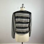 Anthropologie Tracy Reese Quilted Stripe Blazer Jacket Large Photo 4