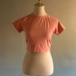 Active USA  Pink Peach Buttery Soft Crop Top | Size: L Photo 0