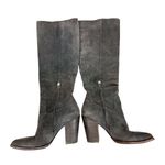 Dolce Vita Kylar Gray Suede Tall Knee High Heeled Point Toe Boots Size 7.5 Photo 4