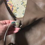 XL Genuine Italian Leather Hobo Bag with Pouch Brown Photo 1